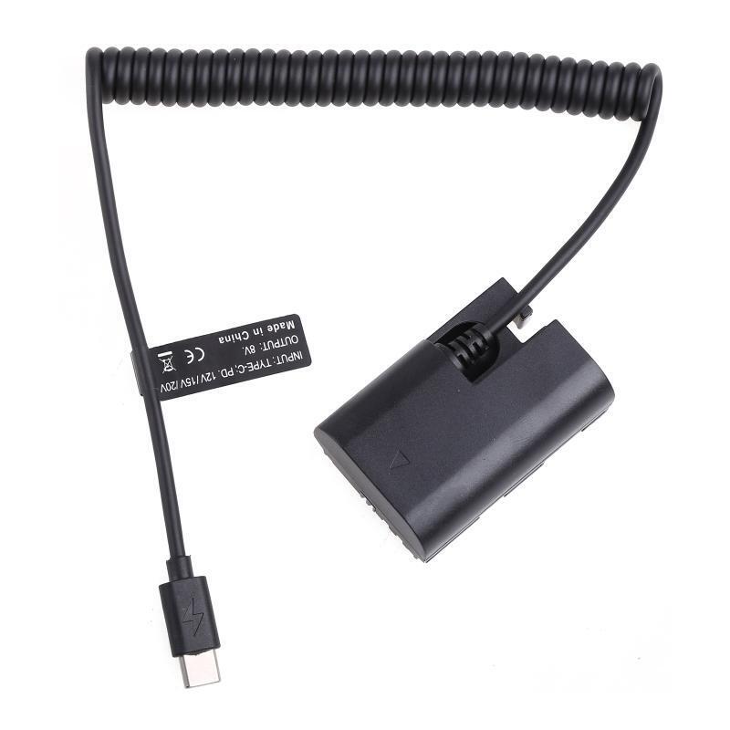 USB C to LP-E6 External Power Adapter Cable for Taking Time-lapse Photography