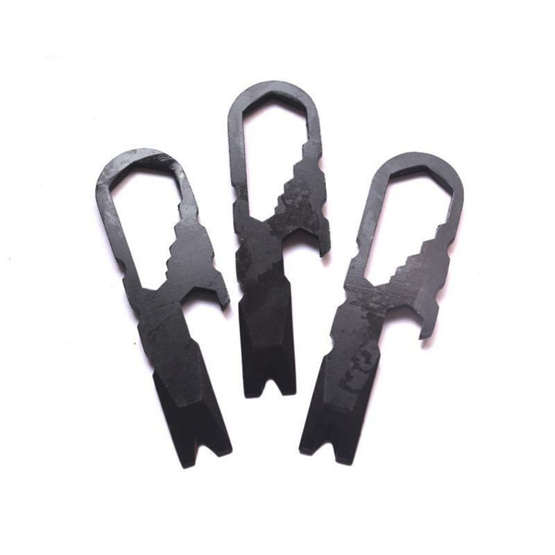 Stainless Steel Bottle and Can Opener Keychain Beer Bottle Opener EDC Multitool