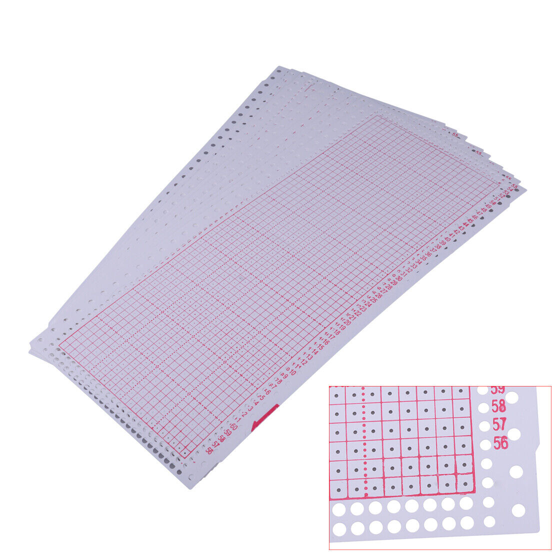 10x Blank Punch Card fit for Brother Singer Knitting KH836 KH860 SK260 ld