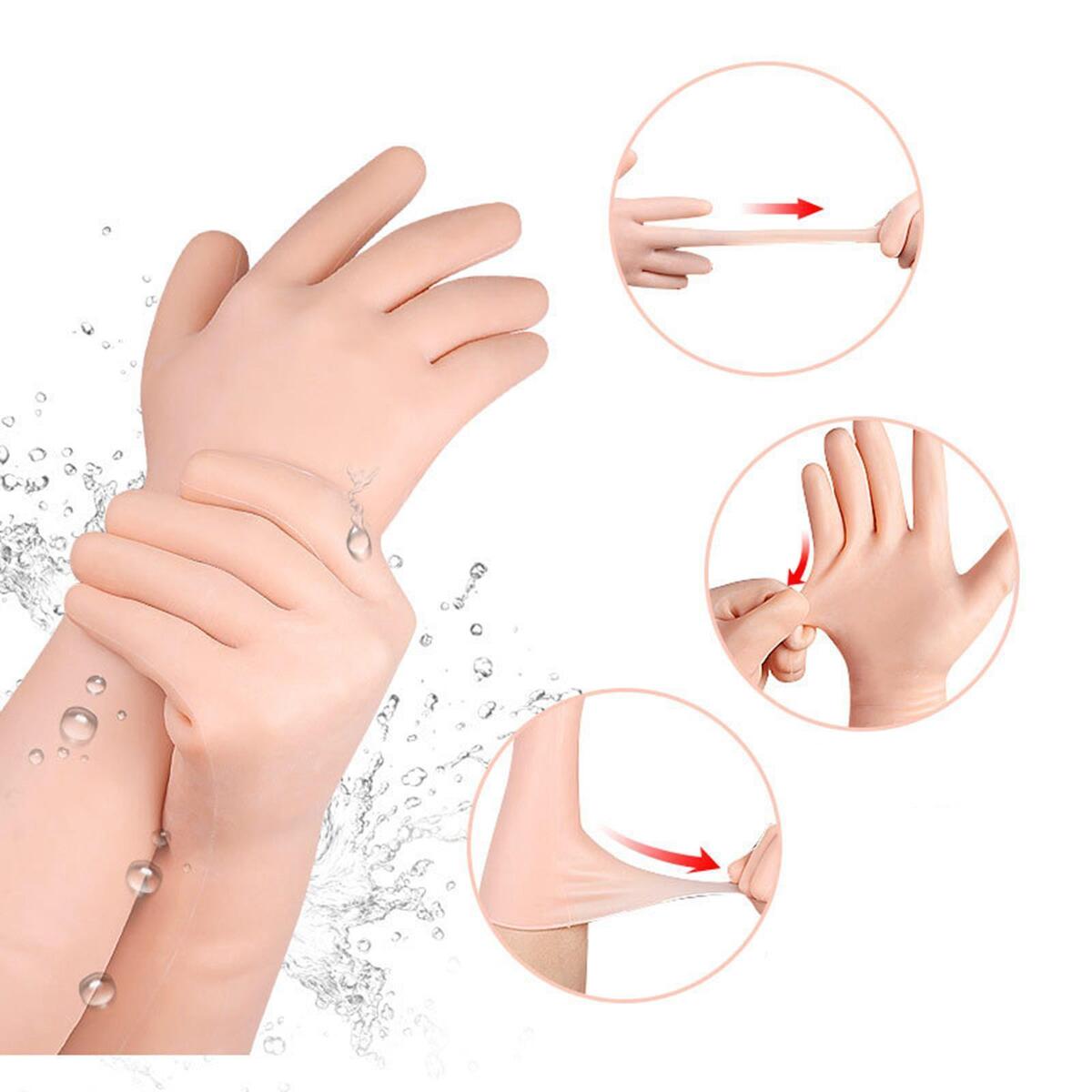 Moisturizing Gloves Reusable Overnight Long Hand Protectors for Men Women Home