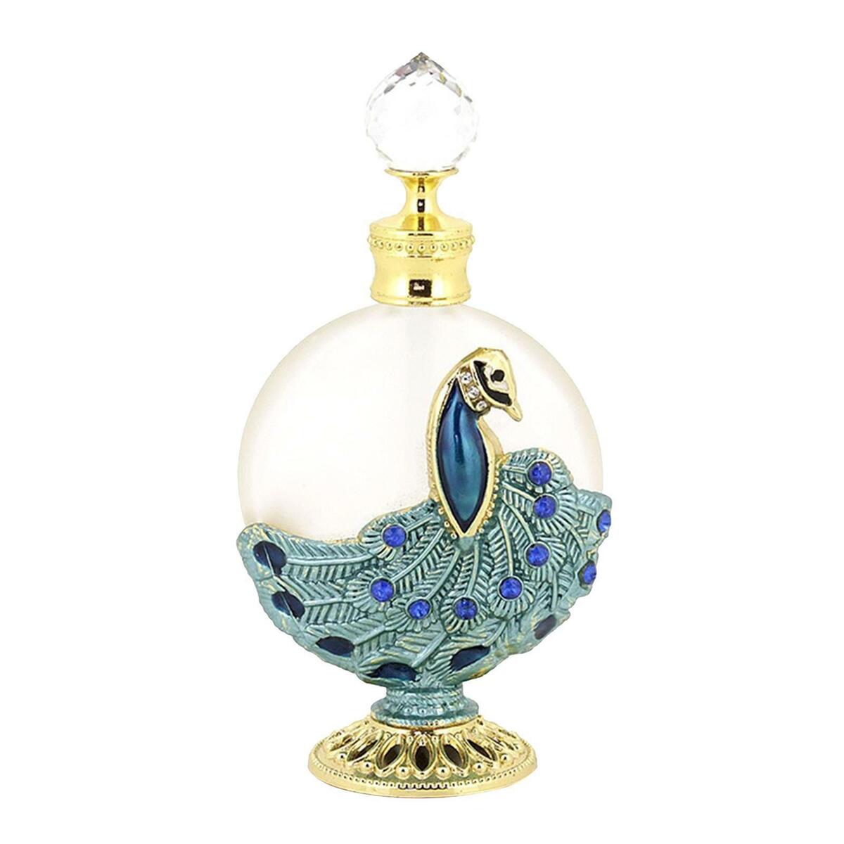 1oz (30ml) Empty Refillable    Bottle Peacock perfectly   for