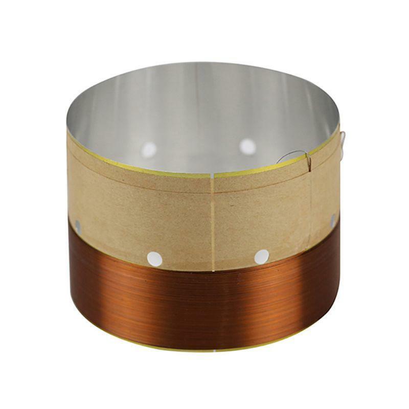 1Pair 75.5MM Speaker Bass Voice Coil White Aluminum Sound Air Outlet for Speaker