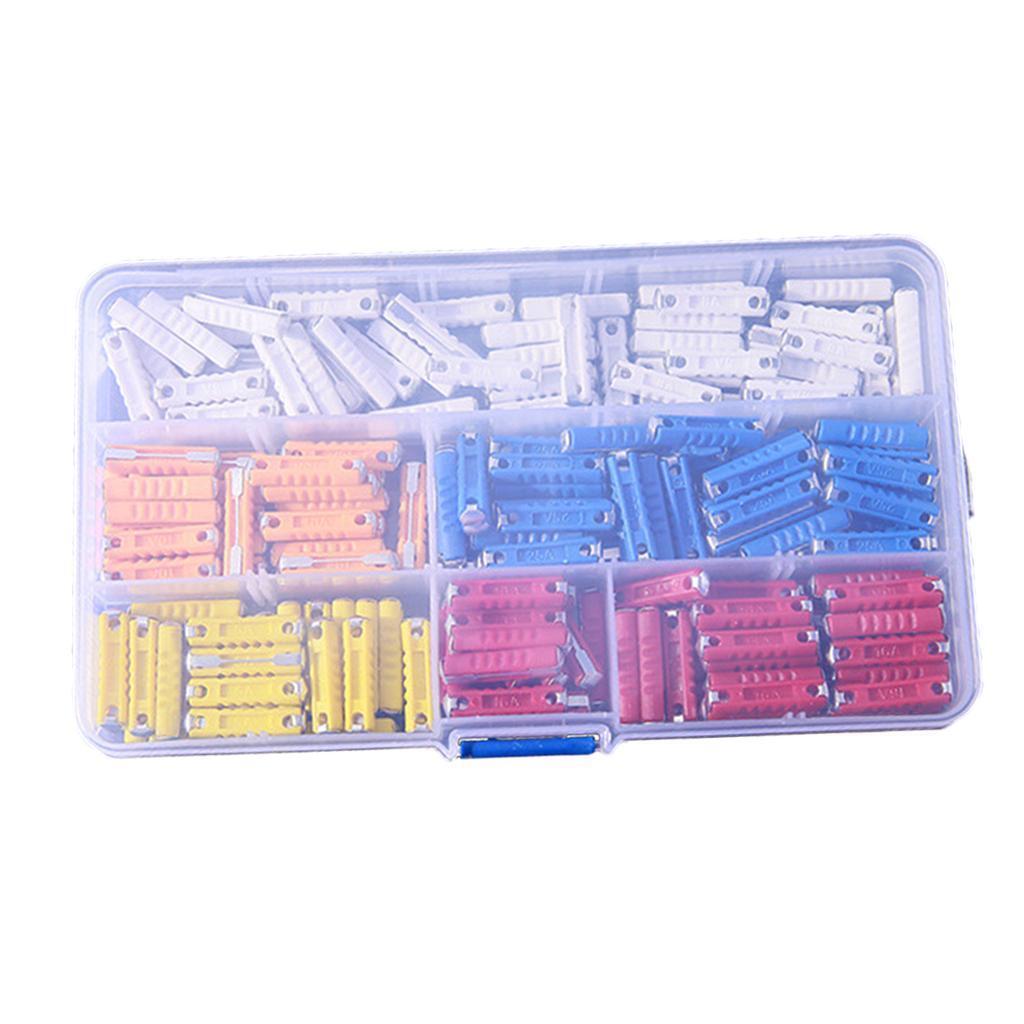 200 x Assorted Automotive Mini Blade Fuses Set 5A 8A 10A 16A 25A Fuses Car