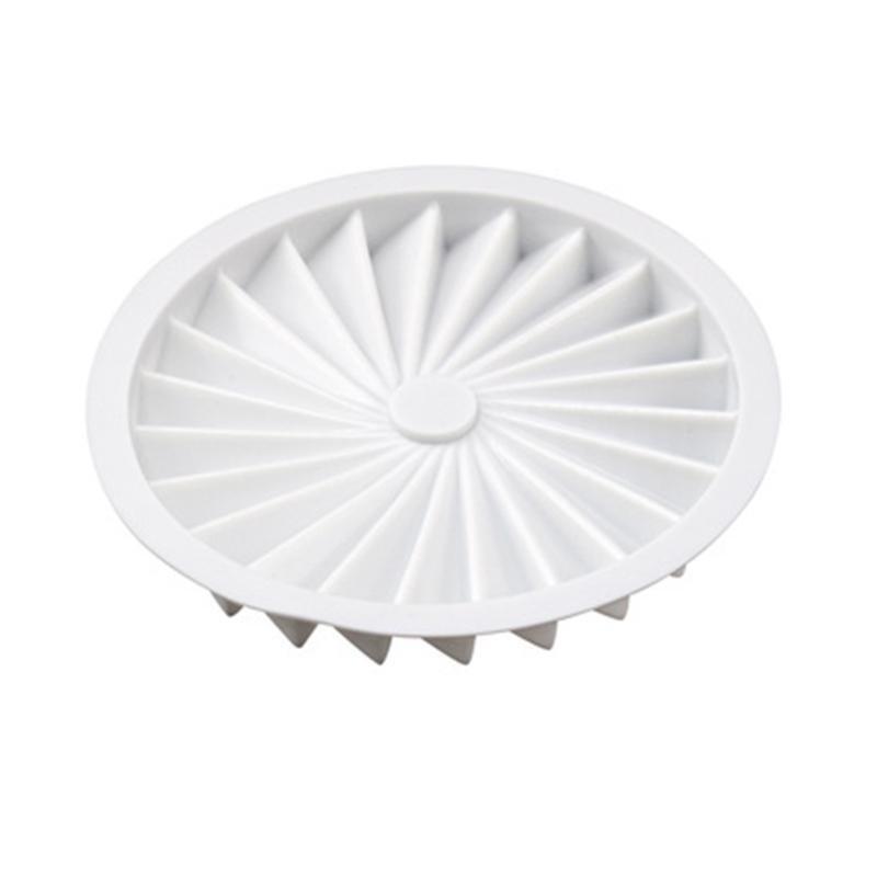 6-inch Silicone Mousse Moulds Pleated Origami Shape French Mousse Mold DIY Tools