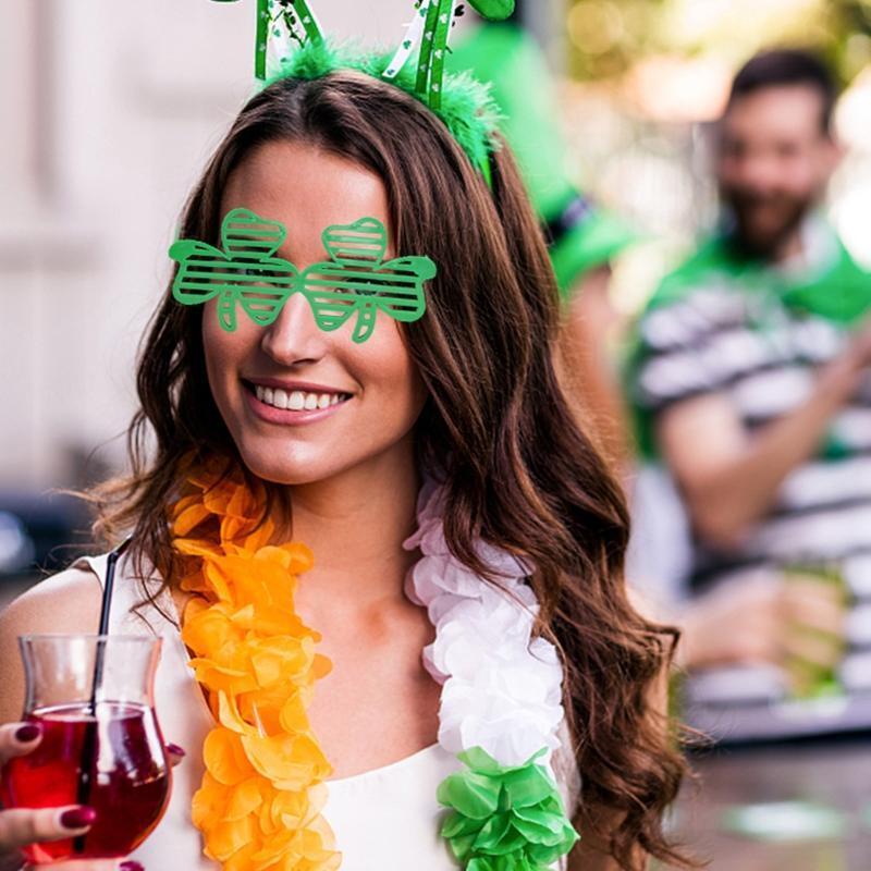 Saint Patricks Day Accessories Kit Irish Festival Costume Set Shamrock Hat