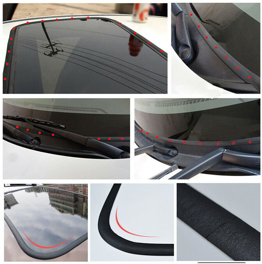 5M Car Window Sealant Rubber 0.79"*0.12" Sunroof Triangular Window Sealed Strips