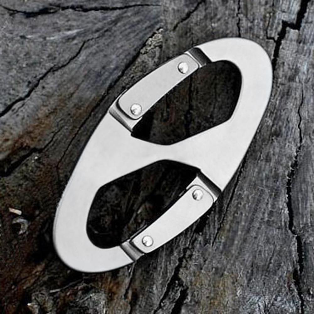 Outdoor Sports 8-Shaped Small Carabiner Keychain Climbing Buckle EDC Tool