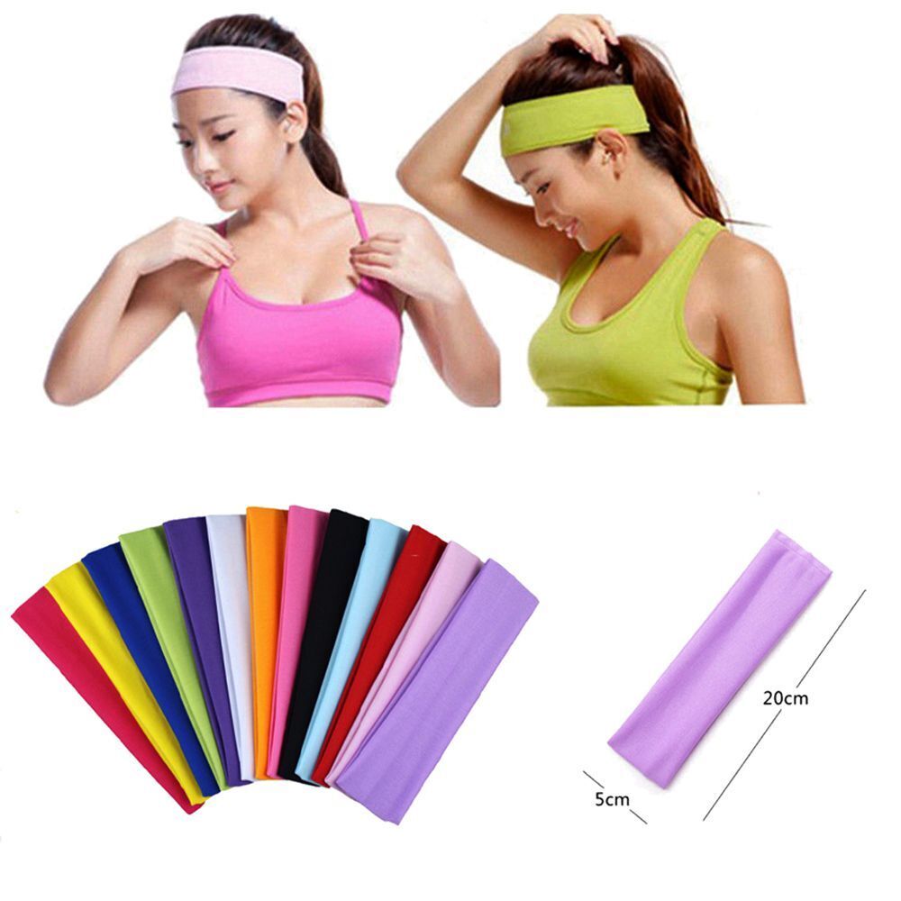 Elastic Headbands Yoga Hair Bands Stretch Ribbon Headwear Sweat Band Hairband