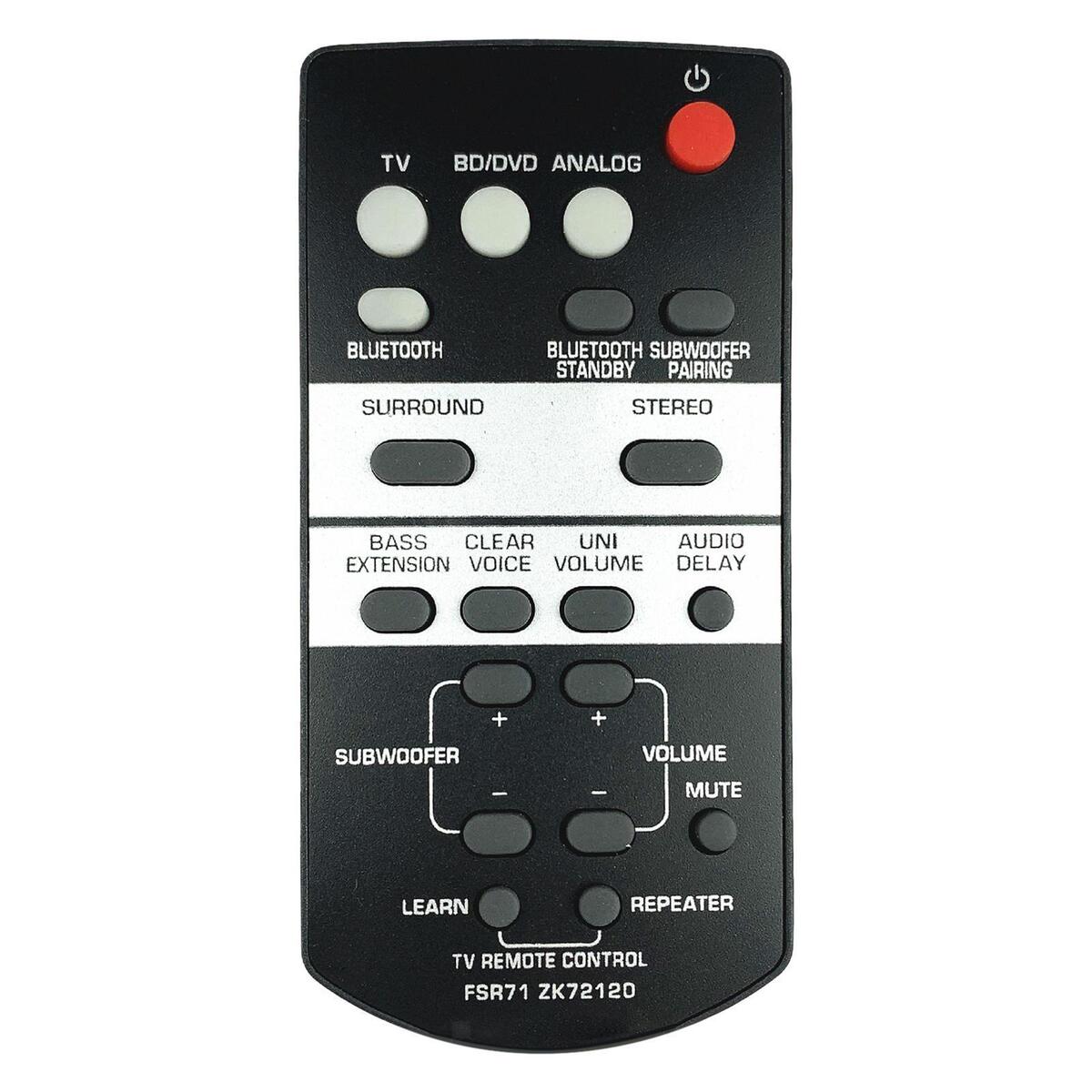 FSR71 Zk72120 Replacement Remote Control Replace Parts Battery Powered for