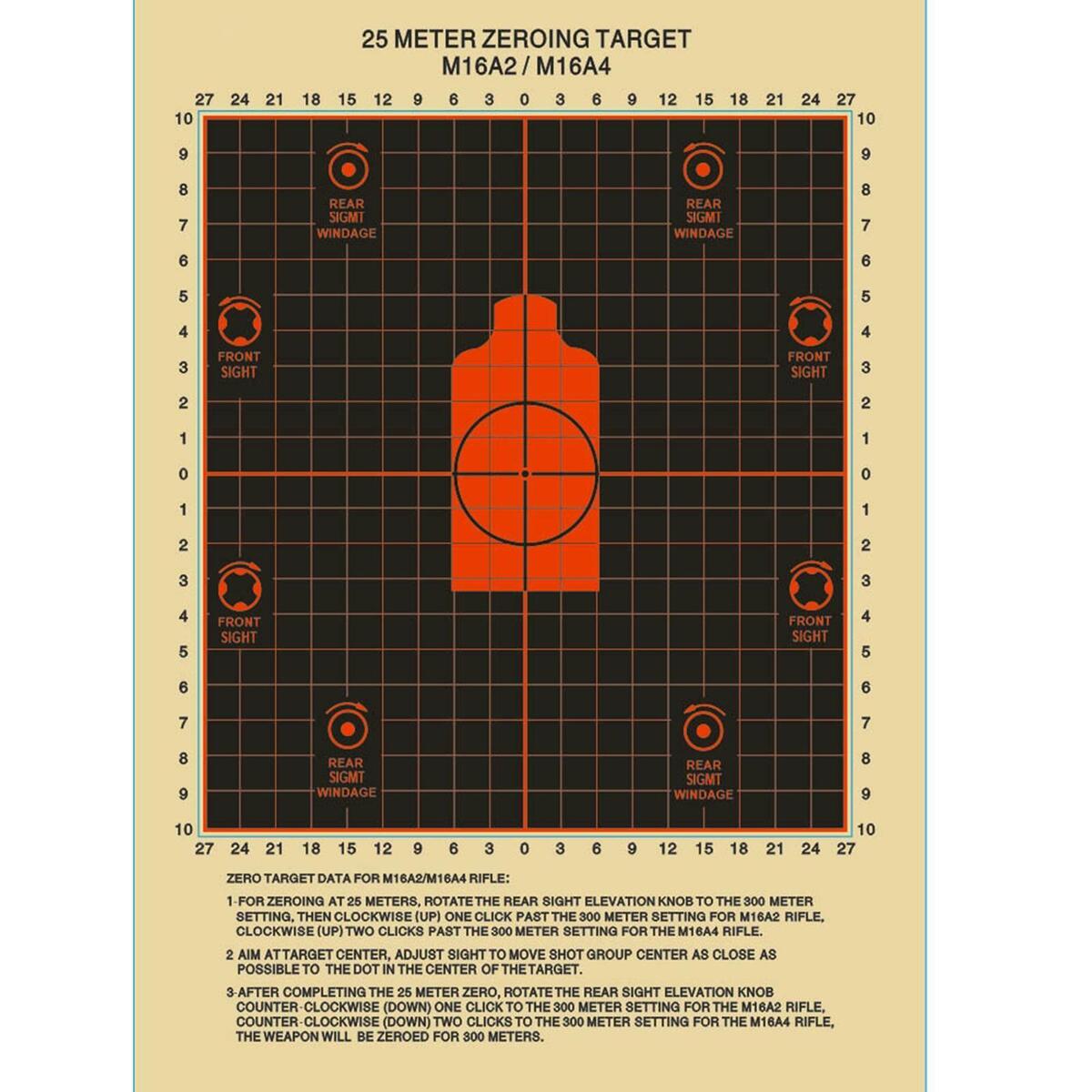 10 Pieces 25Meter Zeroing Targets   Hunting Accessories