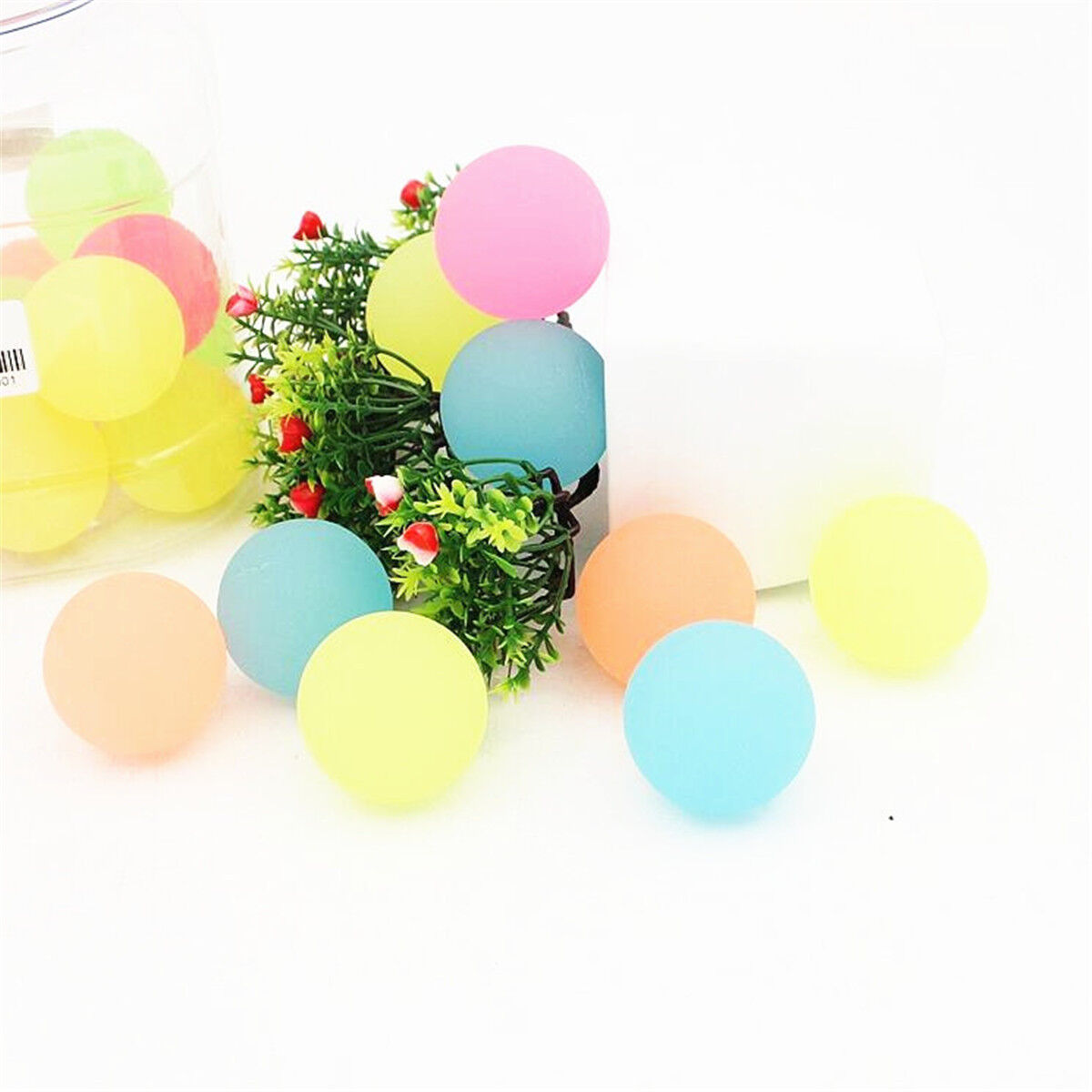 40mm Bouncy Jet Balls Birthday Party Loot Bag Luminous Light Ball Fun For Kids