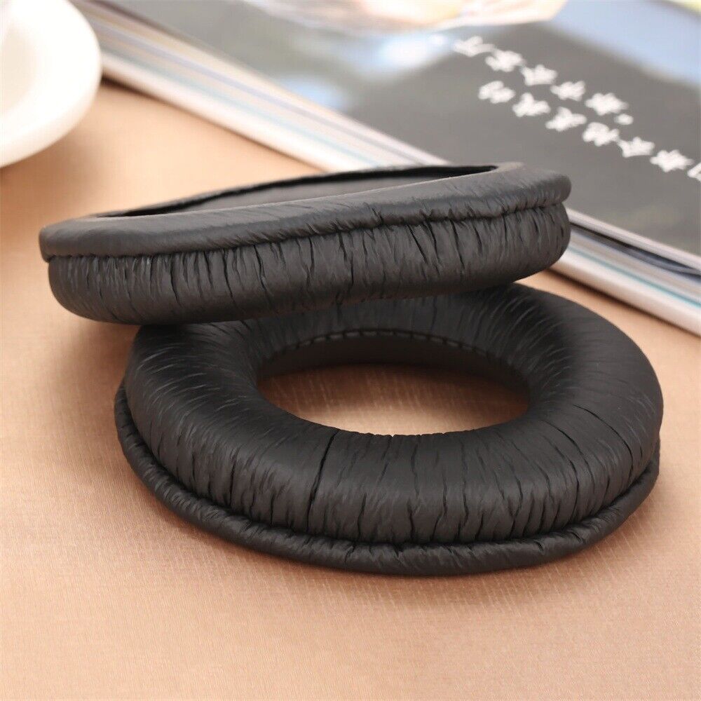 1×Black Leatherette Ear Cushion Kit Cover For Headphones Panasonic RP-HT161