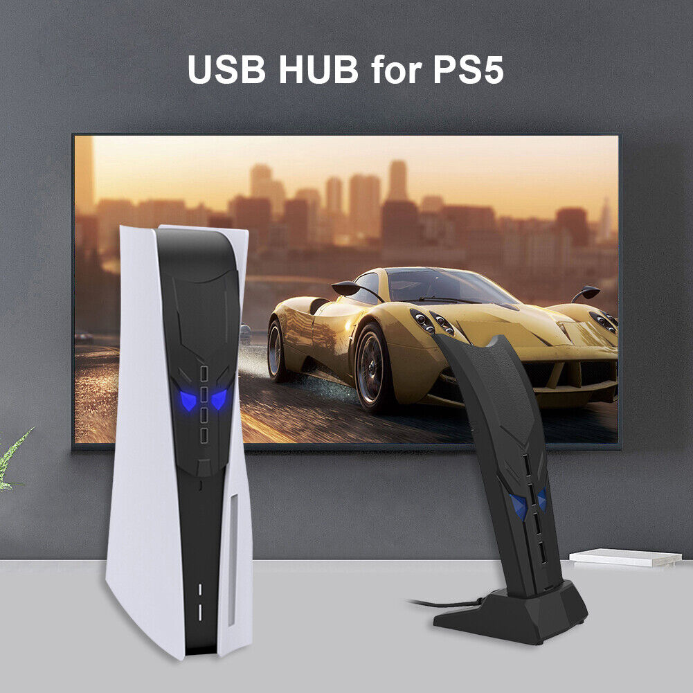 4 Port USB Hub Splitter for PS5 PS4 Xbox One S Series X Nintend Switch