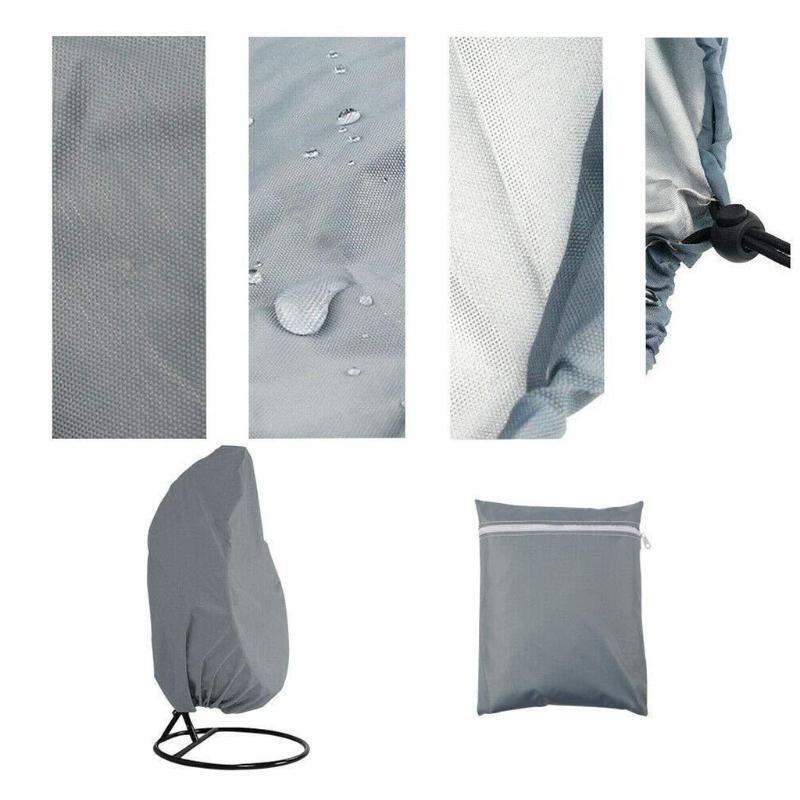 Grey Outdoor Hanging Chair Dust Cover Waterproof Durable Outdoor Extra Protect