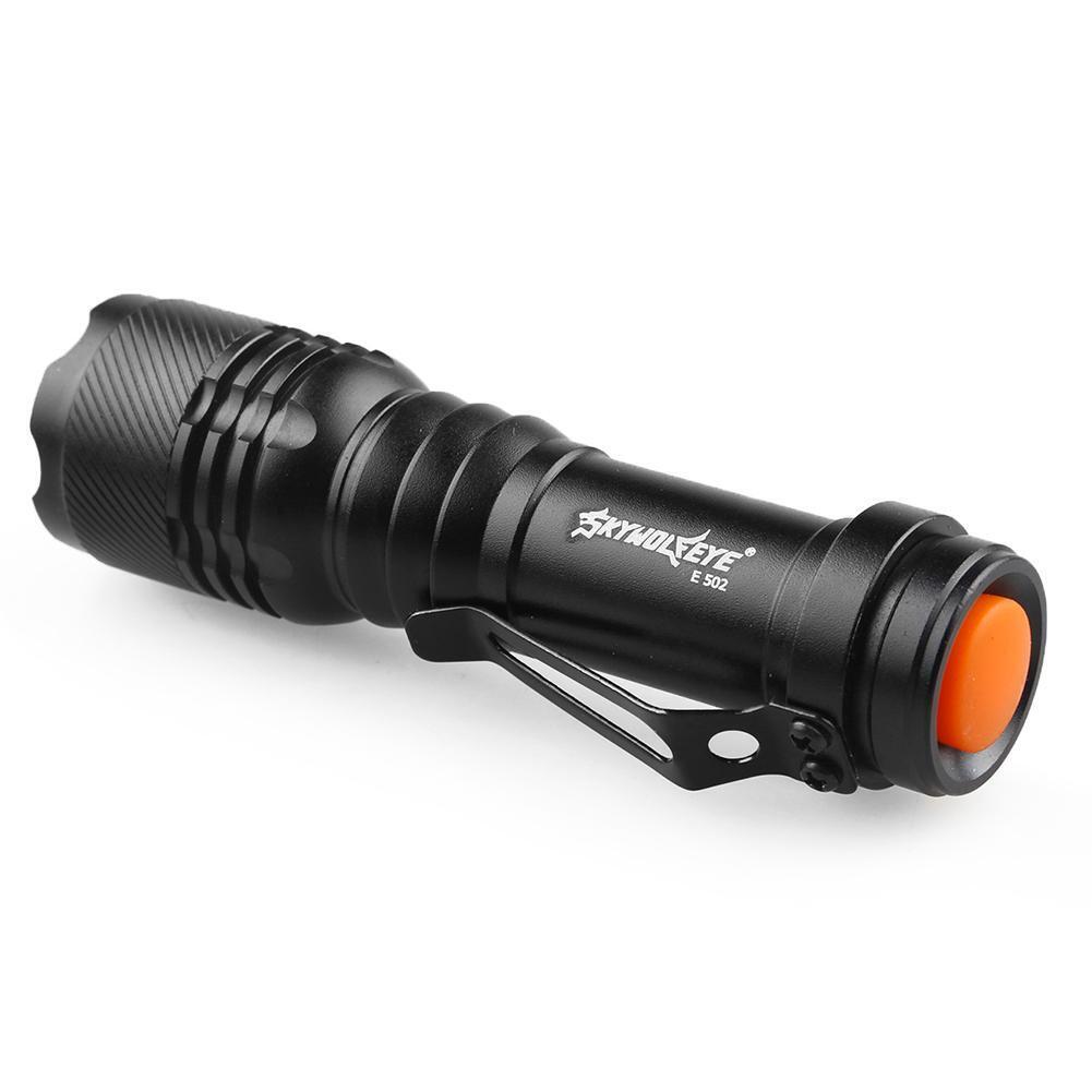 Skywolfeye XPE LED Flashlight Torch Zoomable Outdoor Home Emergency Light
