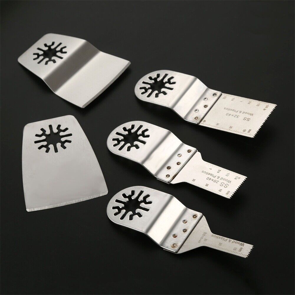 5pcs Oscillating Tool SS E-cut Saw Blade Scraper For Fein Multimaster Makita