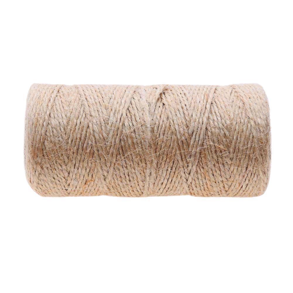 1roll 50m Jute Hemp Rope String DIY Party Wedding Gift Wrapping Cords Decor