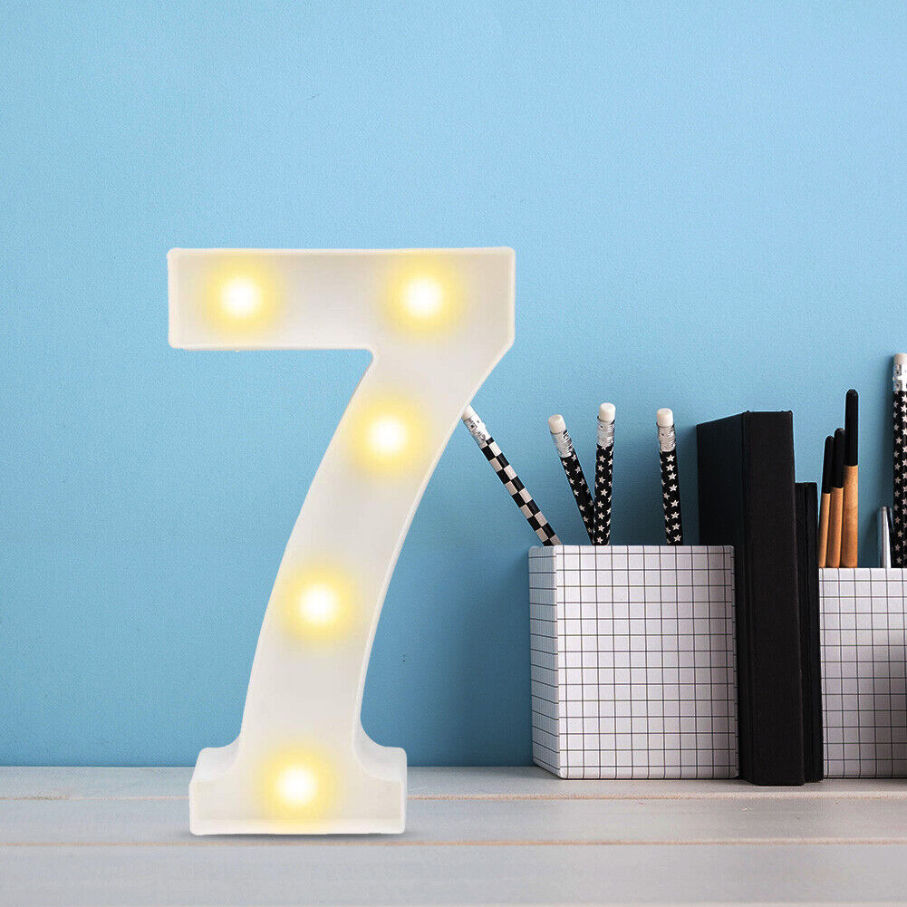 Digital Number LED Symbol Sign Night Light for Wedding Party Birthday (7)