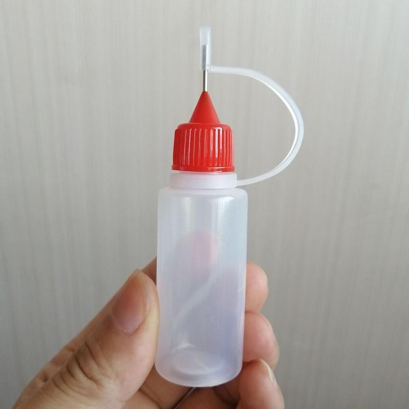 10pcs 10ml Plastic Squeezable Tip Applicator Bottle Dropper Bottles with Needle