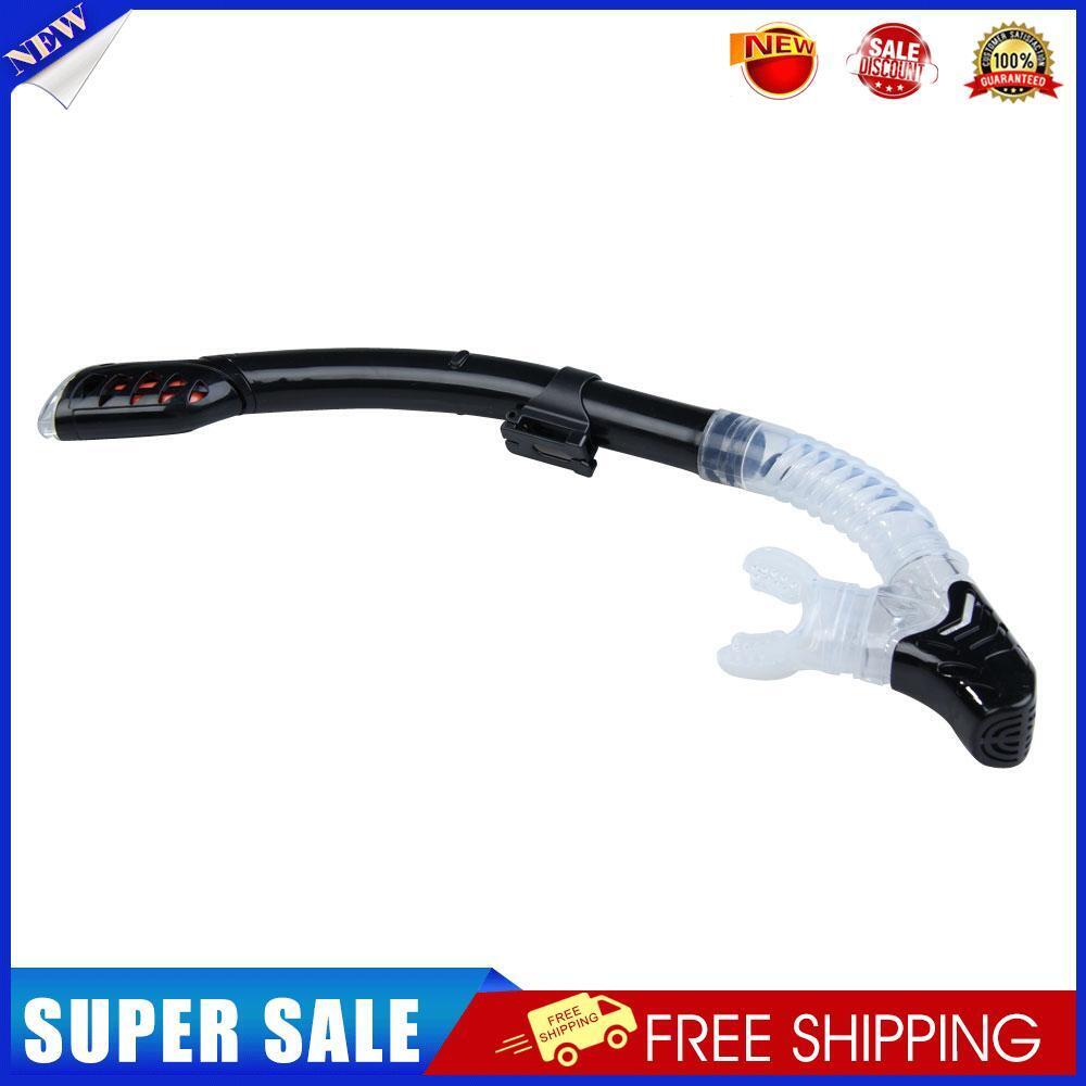 Swimming Diving Breathing Tube Snorkeling Silicon Pipe Underwater Black
