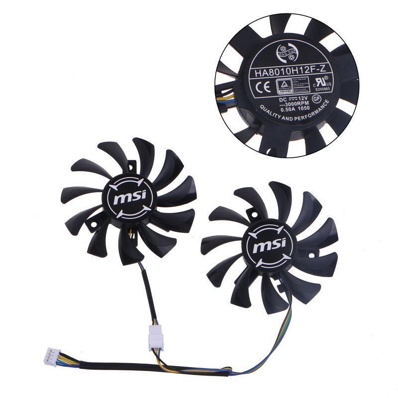 Video Card Fans HA8010H12F-Z 75mm for MSI GTX660 GTX670 680 R6790 Graphics Card