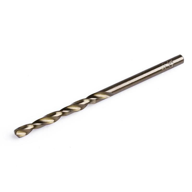 10Pcs 3.5mm M35 Round Shank HSS-Co Cobalt Twist Drill Spiral Drill Bit