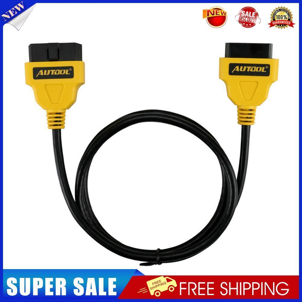 Autool Auto OBD2 16Pin 1.5m Extension Wire Diagnostic Adapter Cable Cord