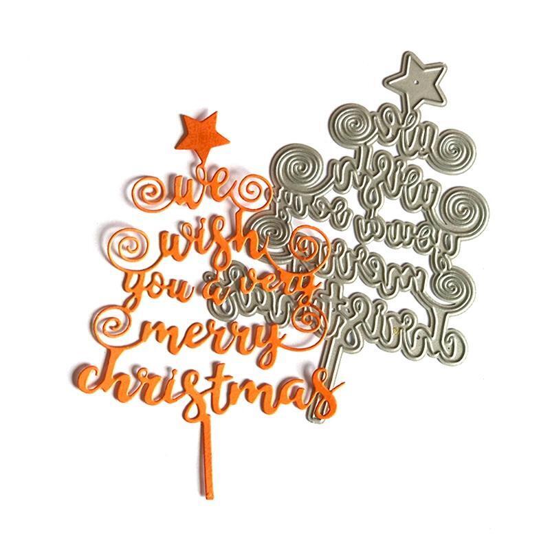Star Christmas Tree Metal Cutting Dies Stencil DIY Scrapbooking Album Paper Card