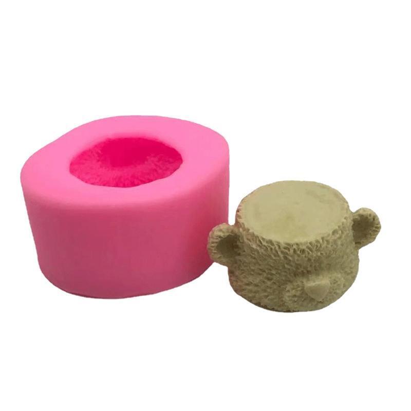 Small Bear Silicone Candle Mold DIY Fondant Pudding Chocolate Baking Mould
