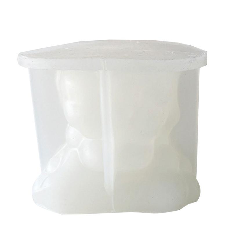 Silicone Candle Mold Cute Snow Monster Shape Soap Mold for DIY Aromatic Candle
