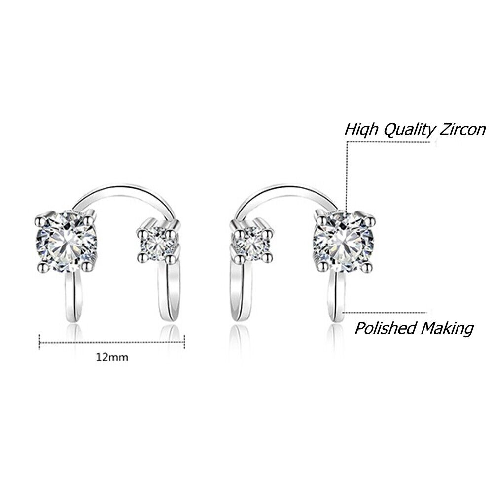 Gift Jewelry Zircon Ear Cuff No Pierced Non Piercing Earrings Tragus Earrings