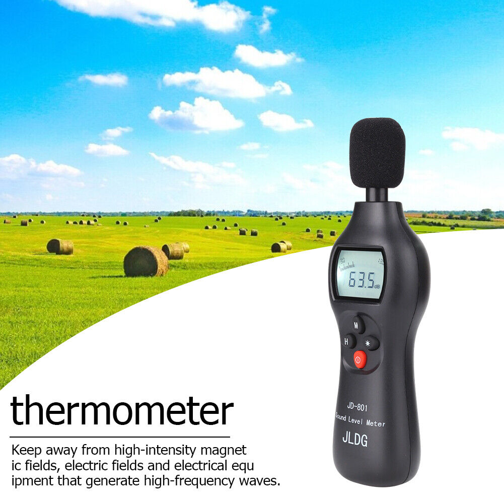 JD-801 30-130dB Noise Tester Digital Audio Sound Level Meter with ON OFF