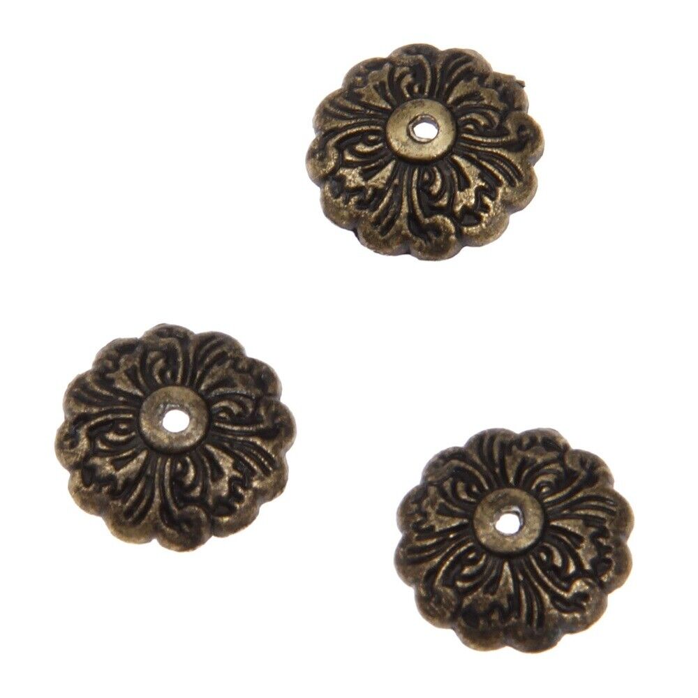 20x Wooden Box Gift Jewelry Chest Case Metal Flower Corner Protectors Decorative