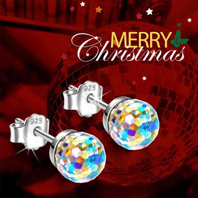 Piercing Earring Studs Brilliant Ball Shape Stud Earring for Women Xmas Birthday