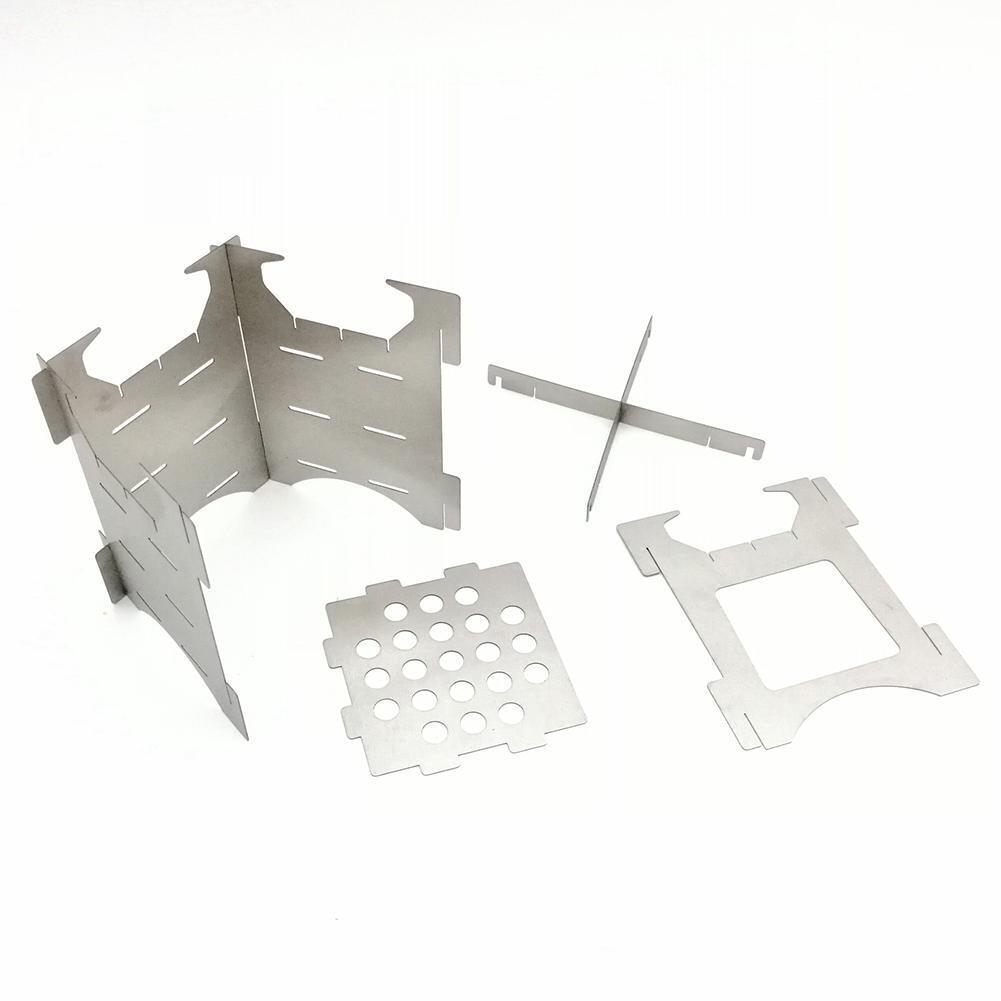 Outdoor Camping Stainless Steel Folding Wood Stove Portable Picnic Stove