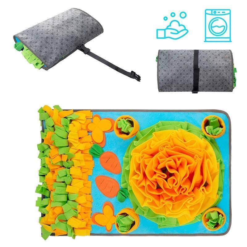 Pet Snuffle Feeding Mat Dog Interactive Sniffing Puzzle Mats Slow Feeder