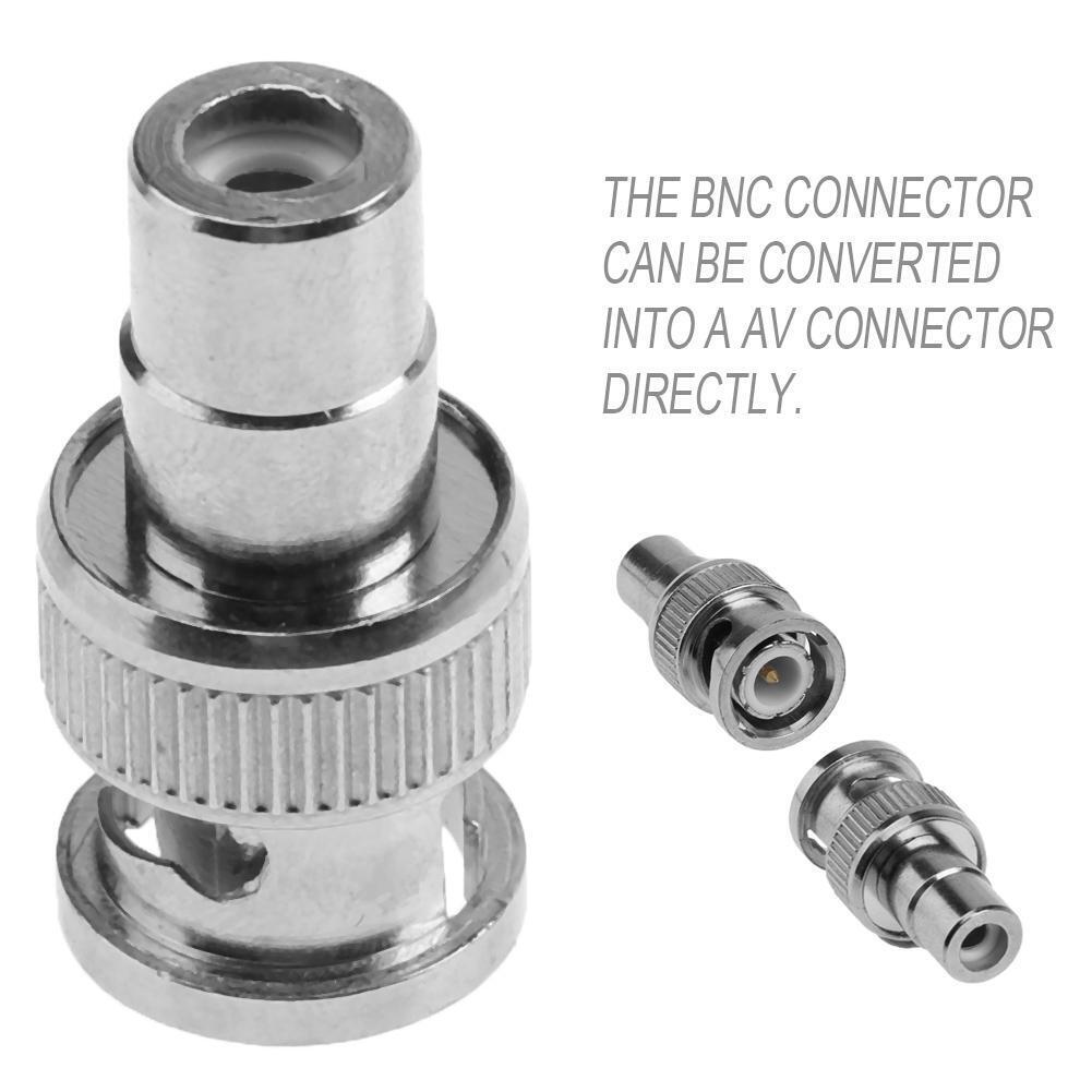 BNC Q9 Male to RCA AV Female Coaxial Connector Adapter for CCTV Camera