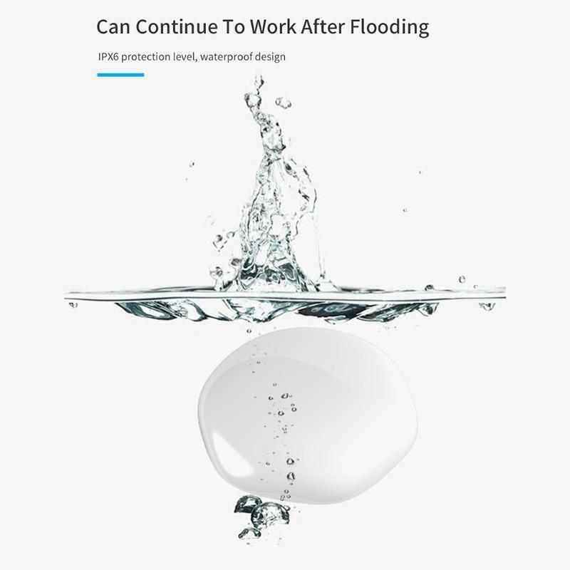 Home Water Leakage Alarm Sensor Overflow Alert for Bathroom Basement Detection