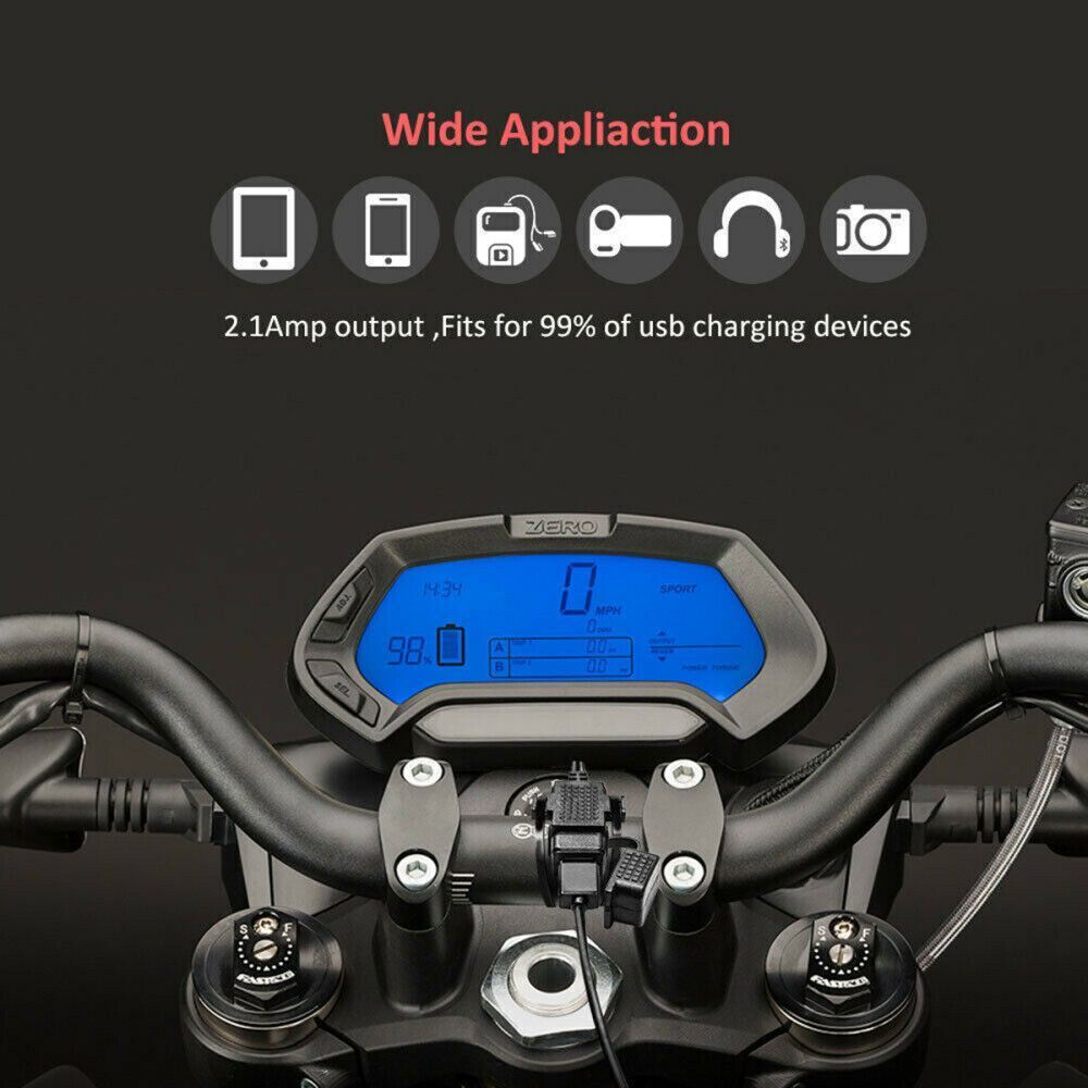 Accessories Motorbike Charger Outlet Crossover Sub Power Socket Adapter
