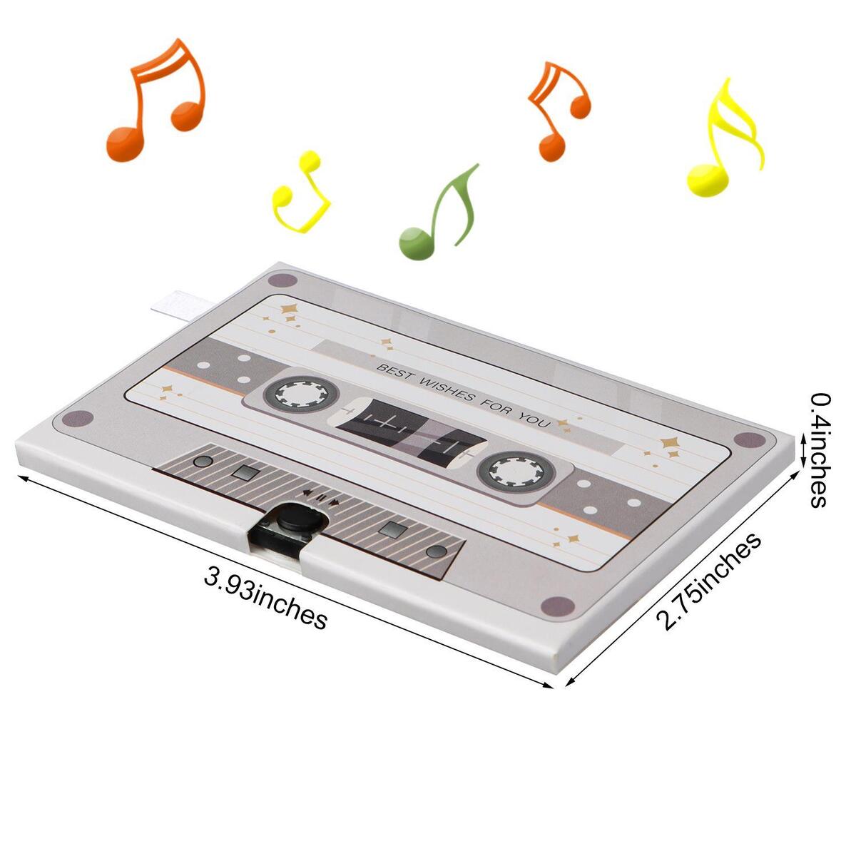 Audio Cards Recordable Greeting Card Personalized DIY Greeting Cassette Tape
