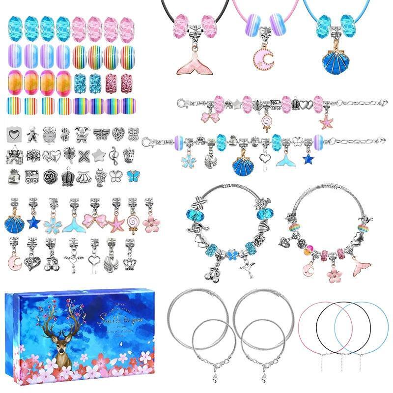 DIY Children Girl Beaded Bracelet Kit Children Puzzle Bracelets Set Supplies