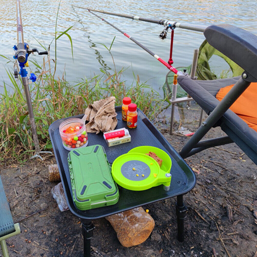 Outdoor Camping Table Fishing Camp Extendable Legs Carp Bait Folding Table