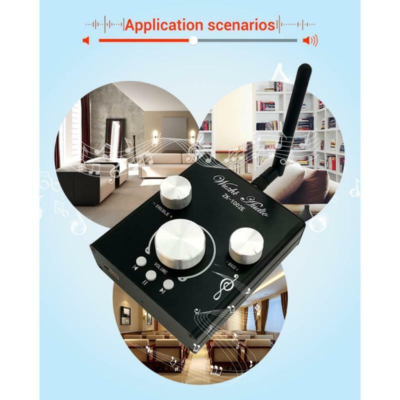 1002E Audio Amplificador Module Digital Power Bluetooth-compatible Aux USB Dual