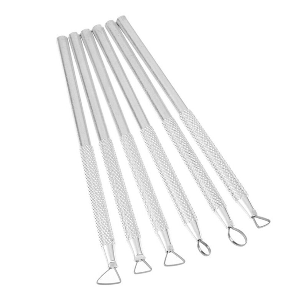 6pcs DIY Aluminum Scraper Pottery Ceramics Craft Clay Sculpting Tools Set