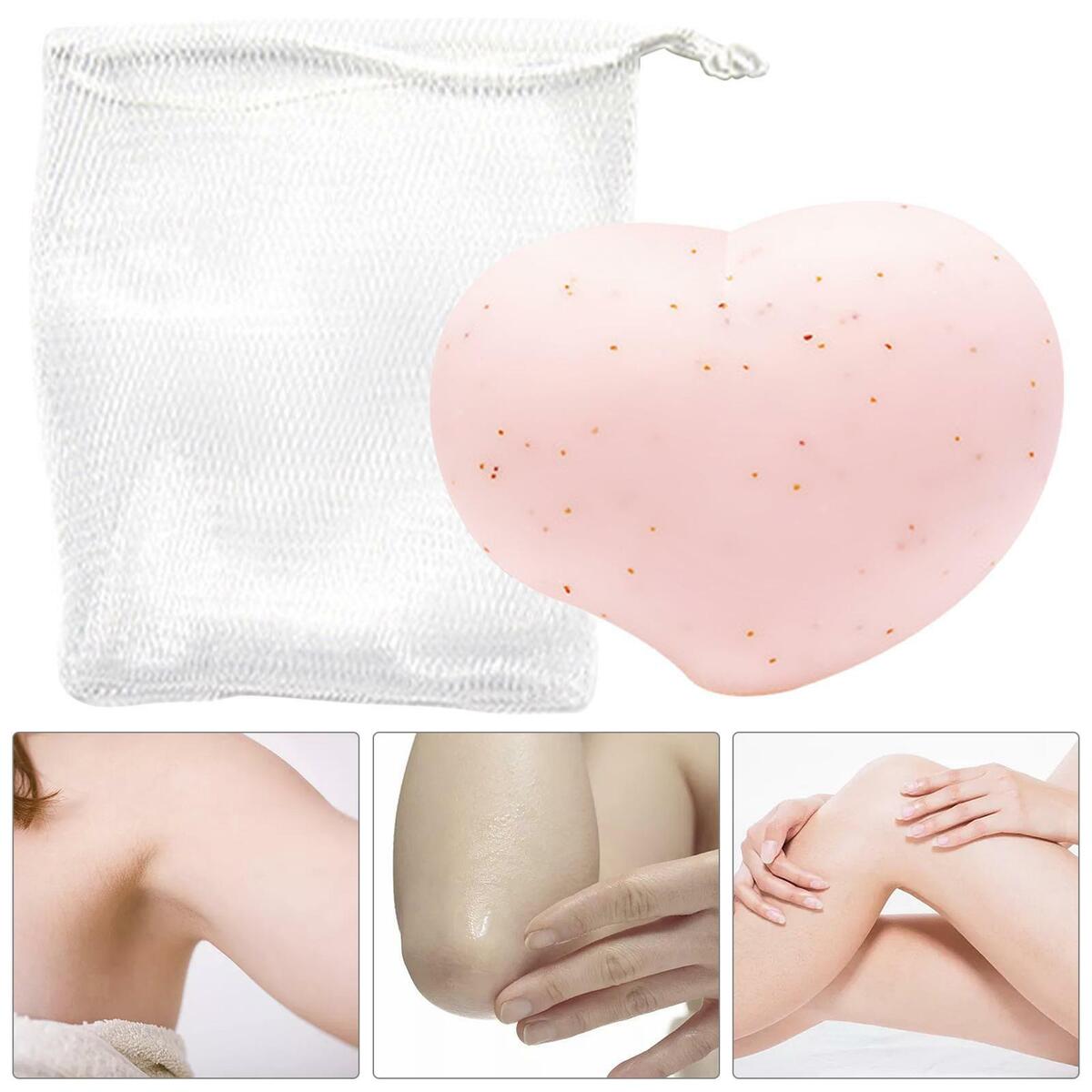 Scrub  Exfoliating Peach Scented for Body Underarms Knees