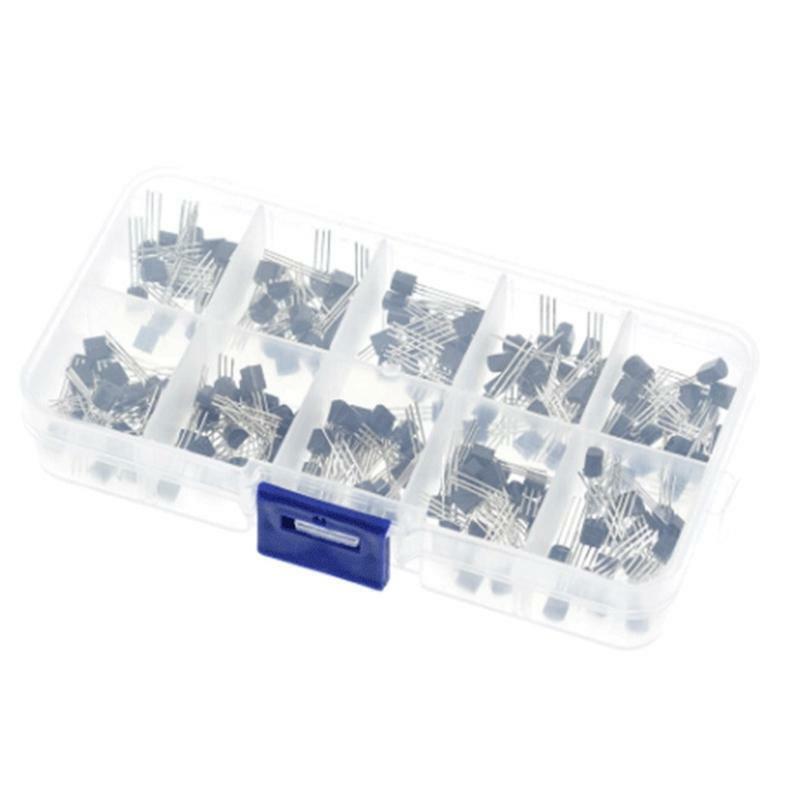 10 Values 200pcs Transistor kit, Transistor Assortment BC337 BC327 2N2222 2N2907