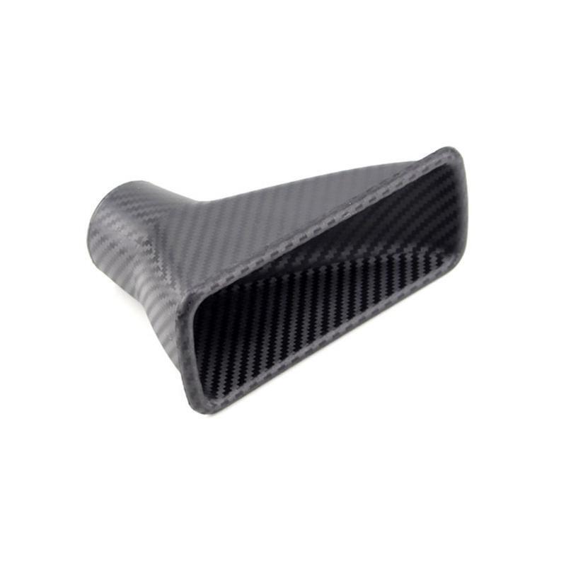 Air Cleaner Carbon Fiber Look Hose Turbo Cold Air Pipe Front Bumper Intake Tube