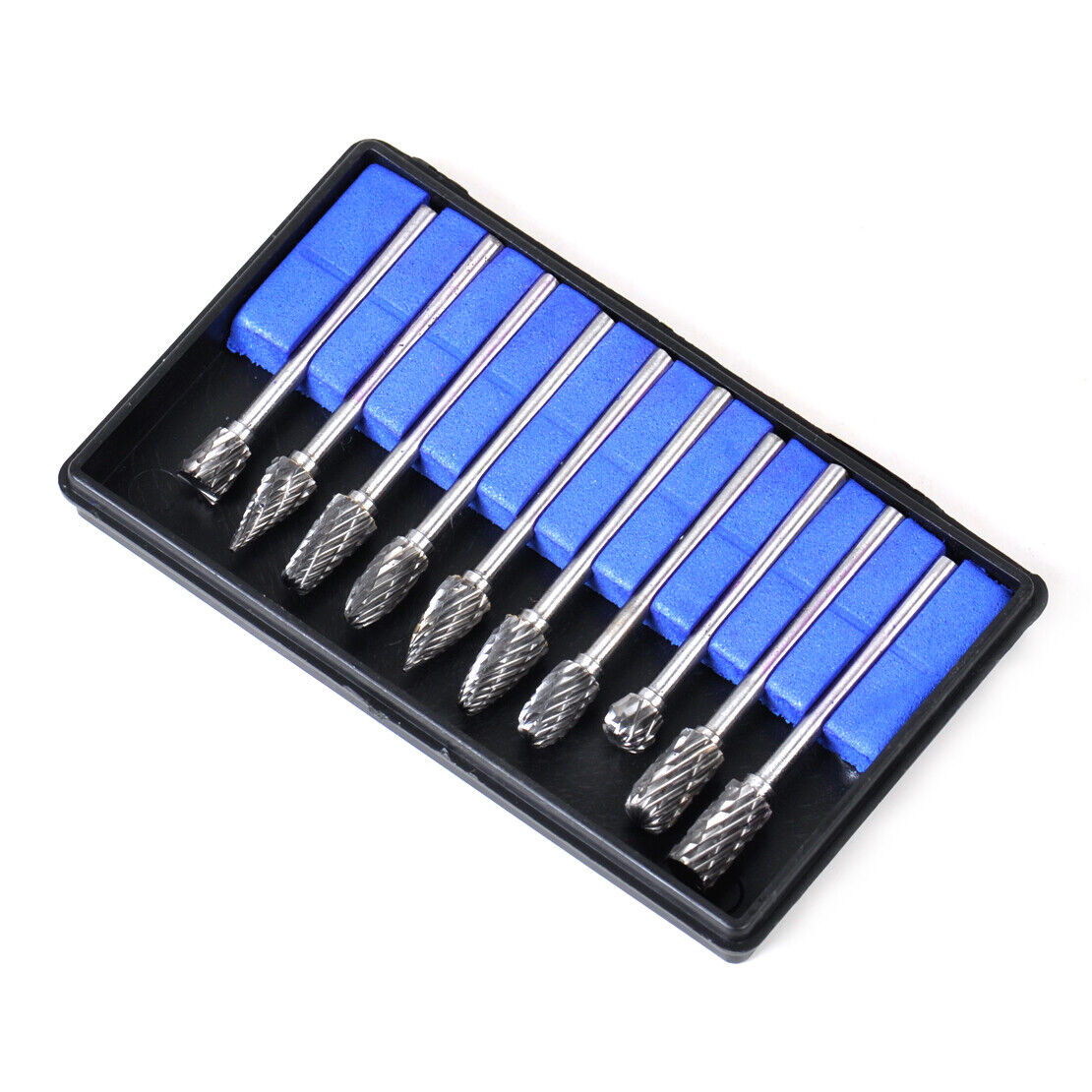 10 Tungsten Steel Carbide Burr Tool Drill Bit Cutter Rotary File CNC Engrave Li