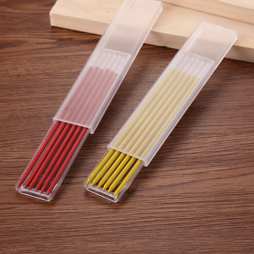 2pcs Carpenter Long Nose Pencil Set with 30 Refill Woodworking Marker Pens