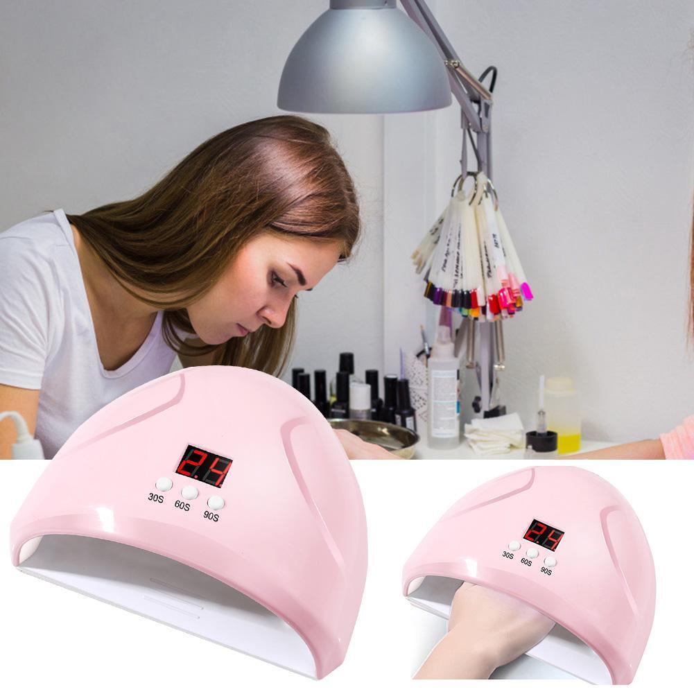 12 LED 36W UV Nail Dryer Drying Lamp for Gel Polish Manicure Tools (Pink)